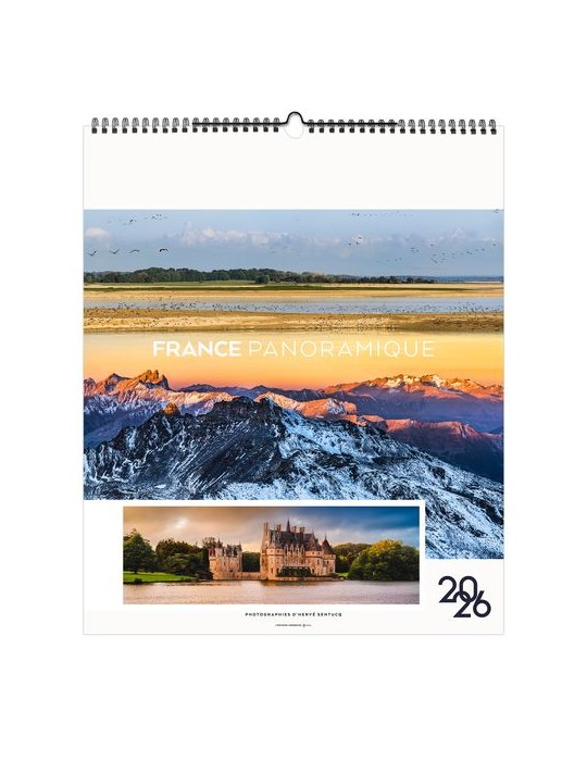 LA FRANCE PANORAMIQUE 2026 - SMALL 330 x 400 mm - MARQUAGE 1 COULEUR