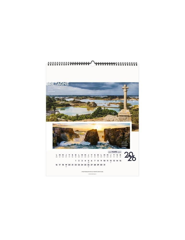 LA FRANCE PANORAMIQUE 2026 - SMALL 330 x 400 mm - MARQUAGE 1 COULEUR