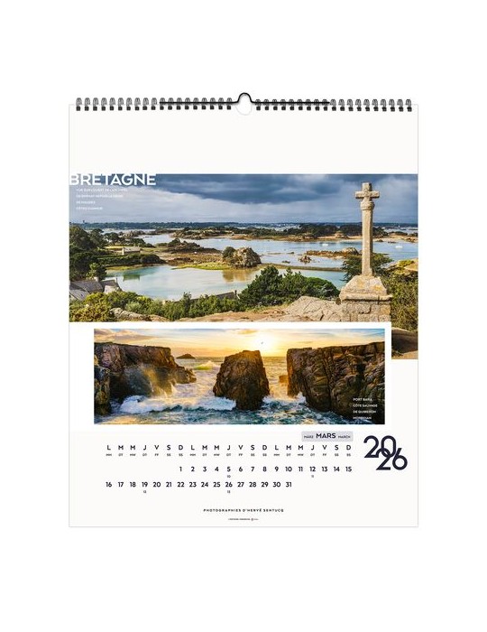 LA FRANCE PANORAMIQUE 2026 - SMALL 330 x 400 mm - MARQUAGE 1 COULEUR