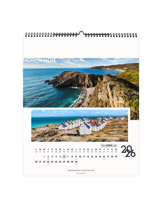 LA FRANCE PANORAMIQUE 2026 - SMALL 330 x 400 mm - MARQUAGE 1 COULEUR