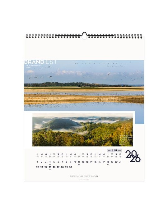 LA FRANCE PANORAMIQUE 2026 - SMALL 330 x 400 mm - MARQUAGE 1 COULEUR