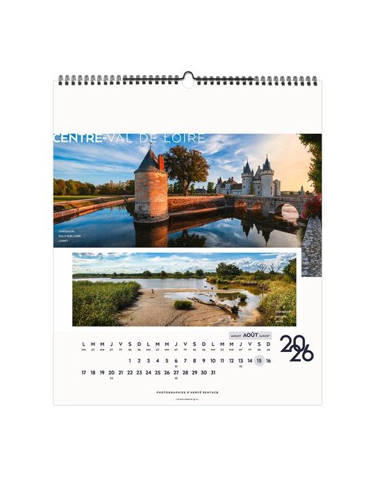 LA FRANCE PANORAMIQUE 2026 - SMALL 330 x 400 mm - MARQUAGE 1 COULEUR