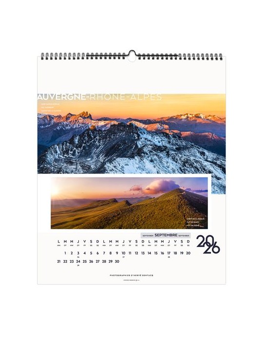 LA FRANCE PANORAMIQUE 2026 - SMALL 330 x 400 mm - MARQUAGE 1 COULEUR