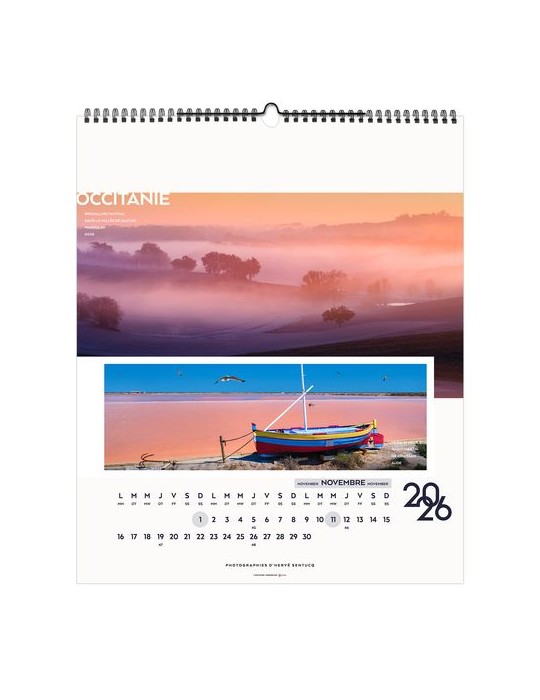 LA FRANCE PANORAMIQUE 2026 - SMALL 330 x 400 mm - MARQUAGE 1 COULEUR