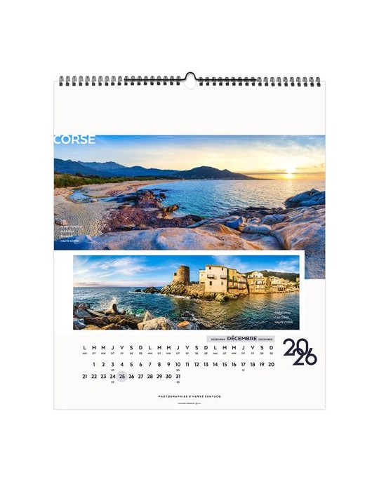 LA FRANCE PANORAMIQUE 2026 - SMALL 330 x 400 mm - MARQUAGE 1 COULEUR