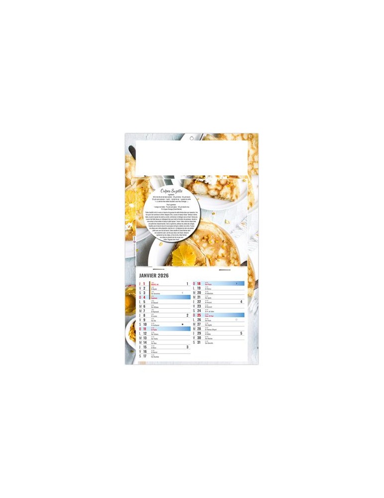 PLAQUE 1 VUE NICOLAS 2026 - DOS CARTON - BLOC B2 - SANS MARQUAGE