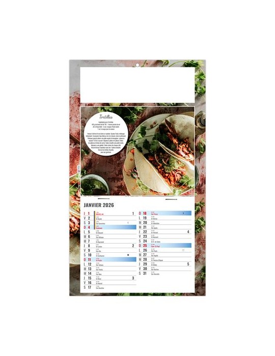 PLAQUE 1 VUE NICOLAS 2026 - DOS CARTON - BLOC B2 - SANS MARQUAGE