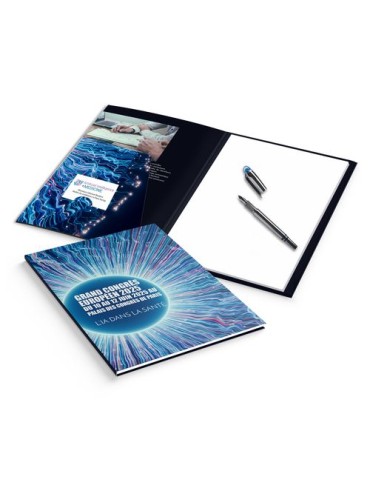 BLOC SEMINAIRE MAXI 220X325 MM - COUVERTURE 380g SANS PELLICULAGE - BLOC INTERIEUR 30F SANS IMPRESSION 80g OFFSET