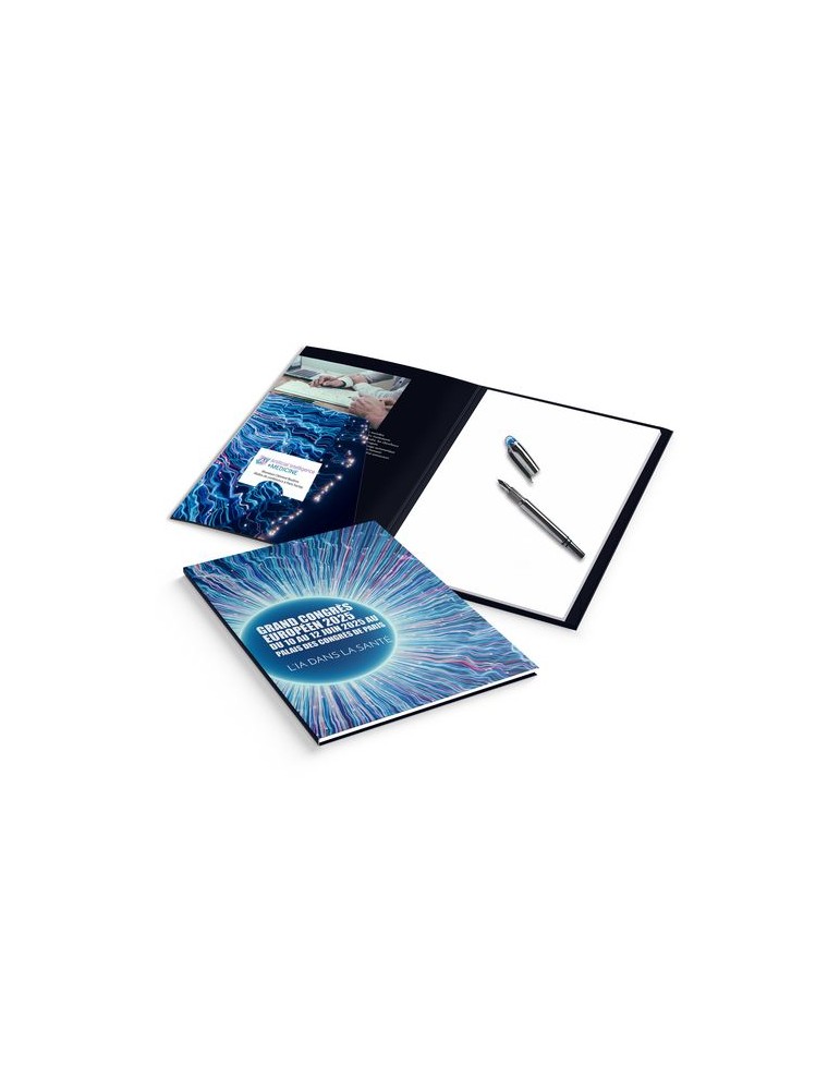 BLOC SEMINAIRE MAXI 220X325 MM - COUVERTURE 380g SANS PELLICULAGE - BLOC INTERIEUR 30F SANS IMPRESSION 80g OFFSET