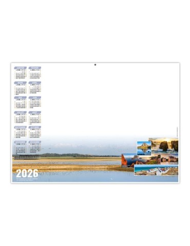 PLANNING HORIZON 2026 - XXL 700X500 MM LEGER 400G - RECTO SEUL - SANS MARQUAGE