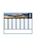 LIBERTE NOUVELLE-AQUITAINE 2026 - MIDI 430 x 335 mm - LEGER 400G - SANS MARQUAGE - 1 TROU EN TETE personnalisation rapide en Fra