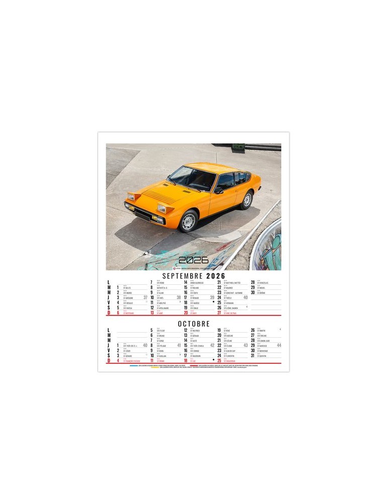 GILLES 2026 - 6 FEUILLETS - BLOC SEUL SANS MARQUAGE