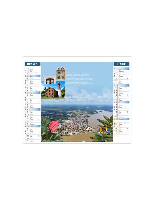 2EN1 - OUTREMER 2026 - XXL 474 x 700 mm - MARQUAGE 1 COULEUR