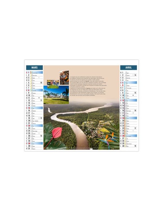 2EN1 - OUTREMER 2026 - XXL 474 x 700 mm - MARQUAGE 1 COULEUR