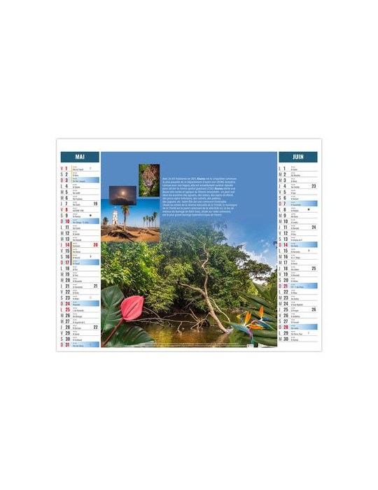 2EN1 - OUTREMER 2026 - XXL 474 x 700 mm - MARQUAGE 1 COULEUR