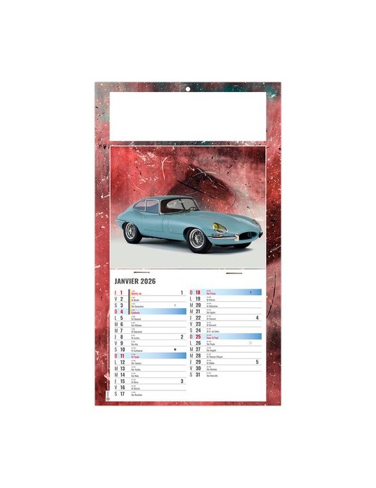 PLAQUE 1 VUE YANN 2026 - DOS CARTON - BLOC B2 - SANS MARQUAGE