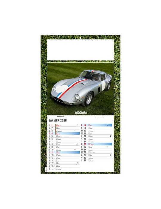 PLAQUE 1 VUE YANN 2026 - DOS CARTON - BLOC B2 - SANS MARQUAGE