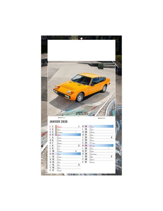 PLAQUE 1 VUE YANN 2026 - DOS CARTON - BLOC B2 - SANS MARQUAGE