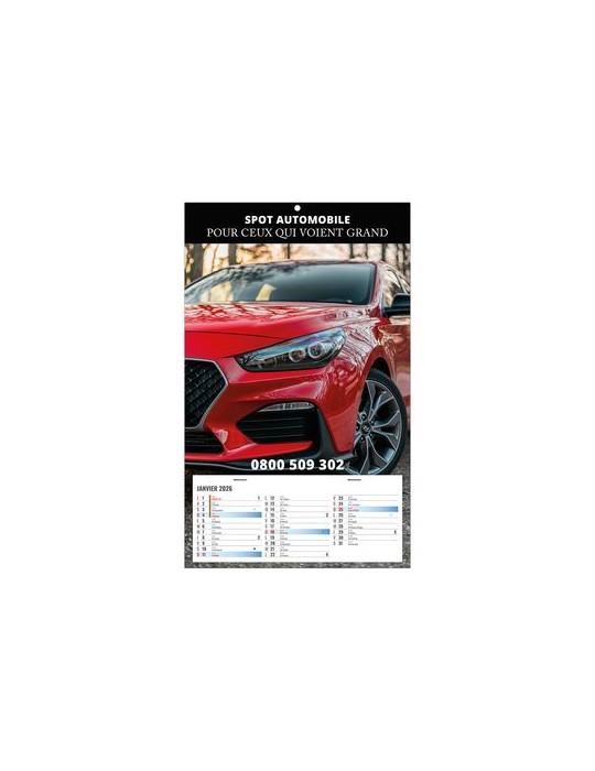 PLAQUE 1 VUE CREATION 2026 - 260 x 420 mm - DOS CARTON 350g - BLOC B1