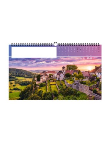 ENVERGURE 2026 - XXL 620 x 360 mm - MARQUAGE 1 COULEUR goodies entreprise design