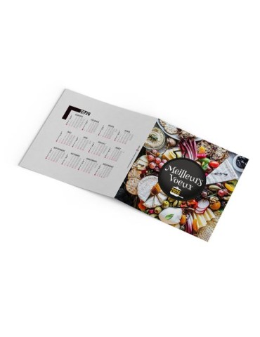 CARTE DE VOEUX - COOKING 2026  AVEC ENVELOPPE - SANS MARQUAGE 2