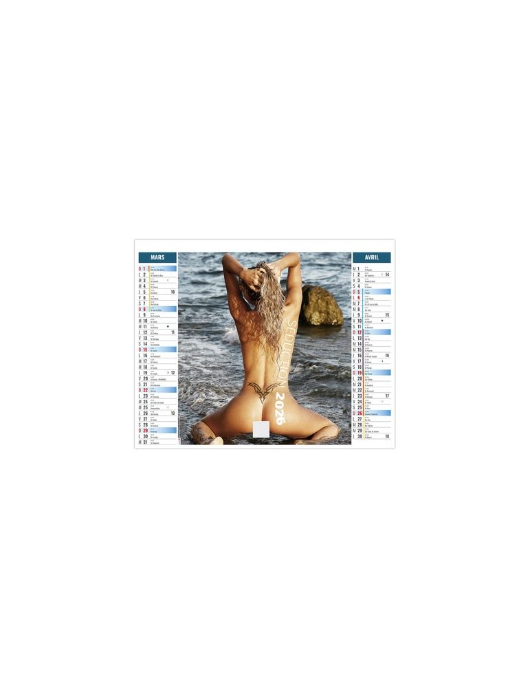 2EN1 - CHARME 2026 - SMALL 330 x 470 mm - MARQUAGE 1 COULEUR