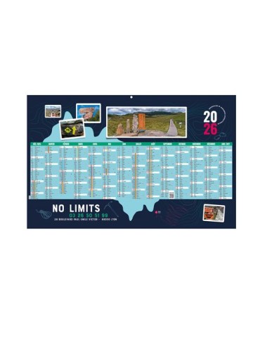 LIBRE CHOIX PERSONNALISE 2026 - MAXI 650 x 405 mm - LEGER 400G - RECTO - 1 TROU EN TETE 2