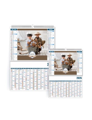 2EN1 - ENFANTS 2026 - SMALL 330 x 470 mm - MARQUAGE 1 COULEUR