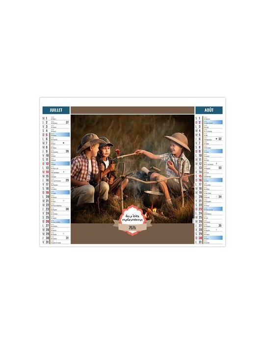 2EN1 - ENFANTS 2026 - SMALL 330 x 470 mm - MARQUAGE 1 COULEUR