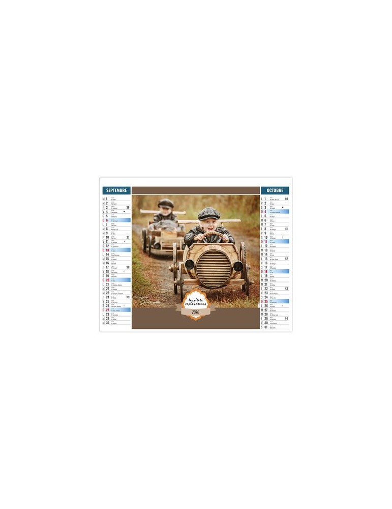 2EN1 - ENFANTS 2026 - SMALL 330 x 470 mm - MARQUAGE 1 COULEUR