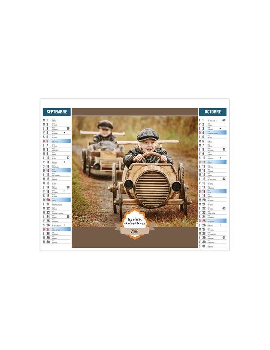 2EN1 - ENFANTS 2026 - SMALL 330 x 470 mm - MARQUAGE 1 COULEUR