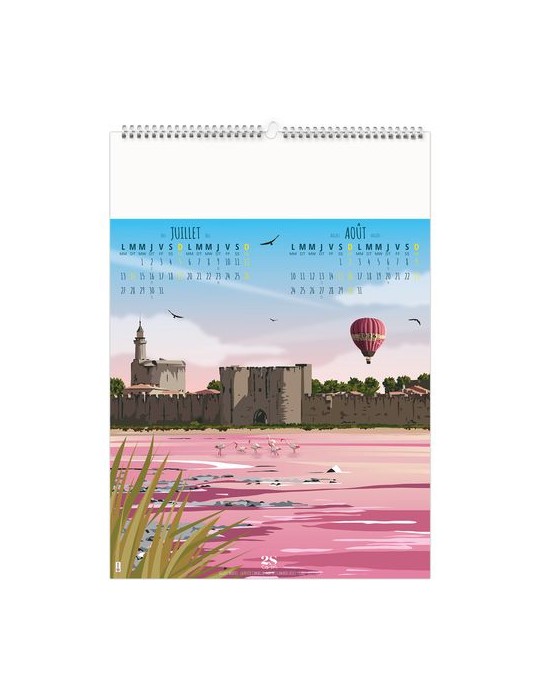 TOUR DE FRANCE VINTAGE 2026 - 6 FEUILLETS - RELIURE BAGUETTE - MARQUAGE 1 COULEUR