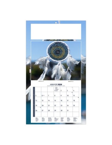 PLAQUE 1 VUE MEDITATION 2026 - DOS CARTON - BLOC B2 - SANS MARQUAGE