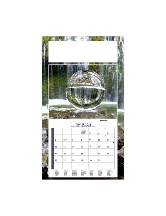 PLAQUE 1 VUE MEDITATION 2026 - DOS CARTON - BLOC B2 - SANS MARQUAGE