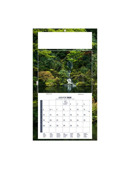 PLAQUE 1 VUE MEDITATION 2026 - DOS CARTON - BLOC B2 - SANS MARQUAGE