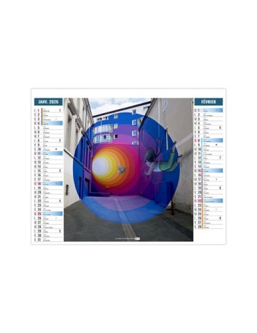 2EN1 - URBAIN 2026 - XXL 474 x 700 mm - MARQUAGE 1 COULEUR 2