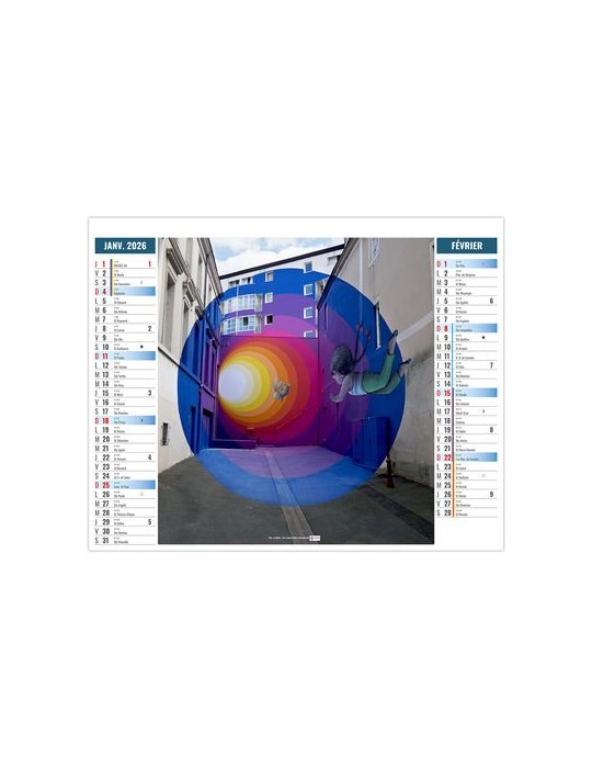 2EN1 - URBAIN 2026 - XXL 474 x 700 mm - MARQUAGE 1 COULEUR