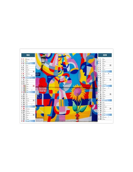 2EN1 - URBAIN 2026 - XXL 474 x 700 mm - MARQUAGE 1 COULEUR