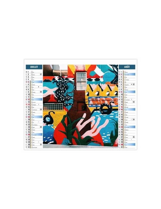 2EN1 - URBAIN 2026 - XXL 474 x 700 mm - MARQUAGE 1 COULEUR