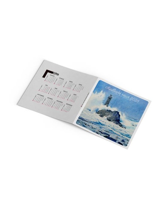 CARTE DE VOEUX - EMBRUN 2026  AVEC ENVELOPPE - SANS MARQUAGE