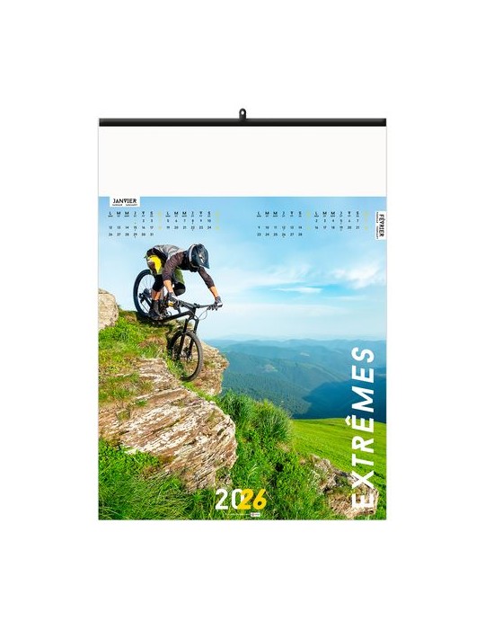 EXTRÊMES 2026 - 6 FEUILLETS - RELIURE BAGUETTE - MARQUAGE 1 COULEUR