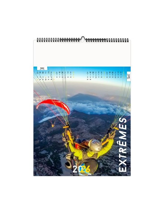 EXTRÊMES 2026 - 6 FEUILLETS - RELIURE BAGUETTE - MARQUAGE 1 COULEUR