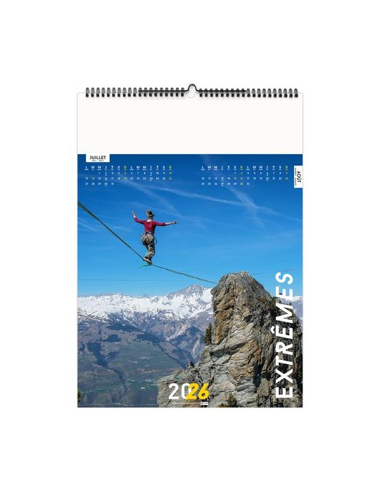 EXTRÊMES 2026 - 6 FEUILLETS - RELIURE BAGUETTE - MARQUAGE 1 COULEUR