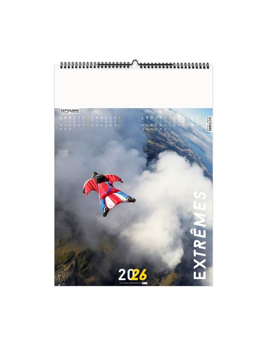 EXTRÊMES 2026 - 6 FEUILLETS - RELIURE BAGUETTE - MARQUAGE 1 COULEUR