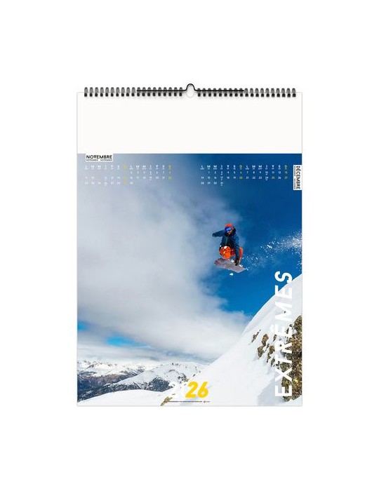 EXTRÊMES 2026 - 6 FEUILLETS - RELIURE BAGUETTE - MARQUAGE 1 COULEUR