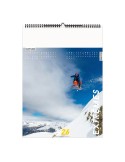 EXTRÊMES 2026 - 6 FEUILLETS - RELIURE BAGUETTE - MARQUAGE 1 COULEUR nombre de pages : 12 pages cadeau collaborateur premium