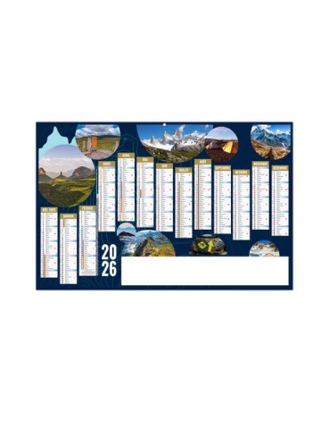 RICHESSES 2026 - MAXI 650 x 405 mm - LEGER 400G RECTO SEUL - SANS MARQUAGE - 1 TROU EN TETE