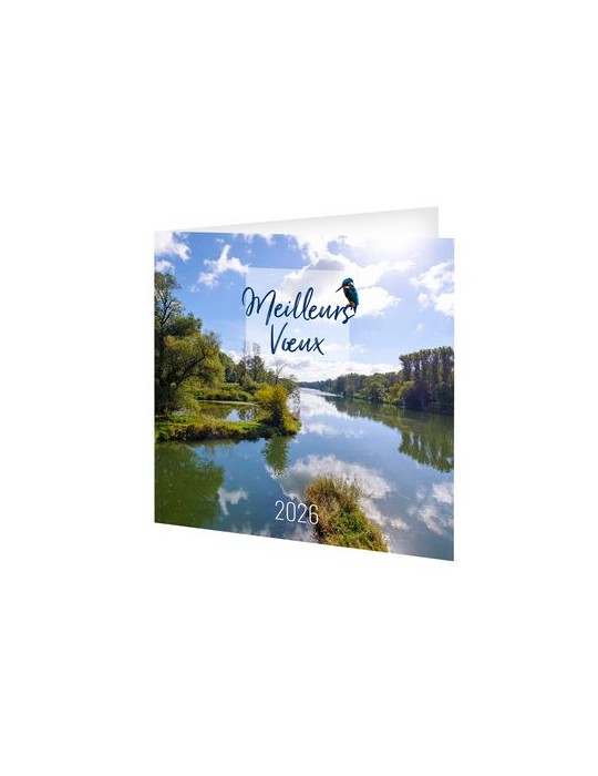 CARTE DE VOEUX - DANUBE 2026  AVEC ENVELOPPE - SANS MARQUAGE
