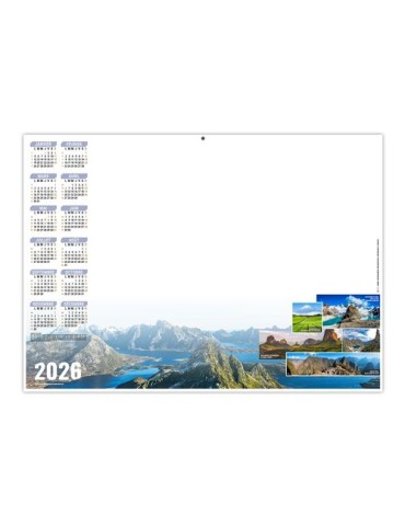 PLANNING MONDIAL 2026 - XXL 700X500 MM LEGER 400G - RECTO SEUL - SANS MARQUAGE