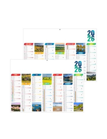 SCO-EMILIEN 2026 - MIDI 430 x 335 mm - LEGER 400G - SANS MARQUAGE - 1 TROU EN TETE 2